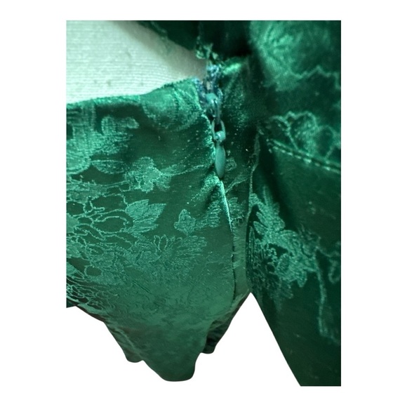 Ronny Kobo Carol Collared Faux Wrap Maxi Dress In Green Size Large - Picture 11 of 14